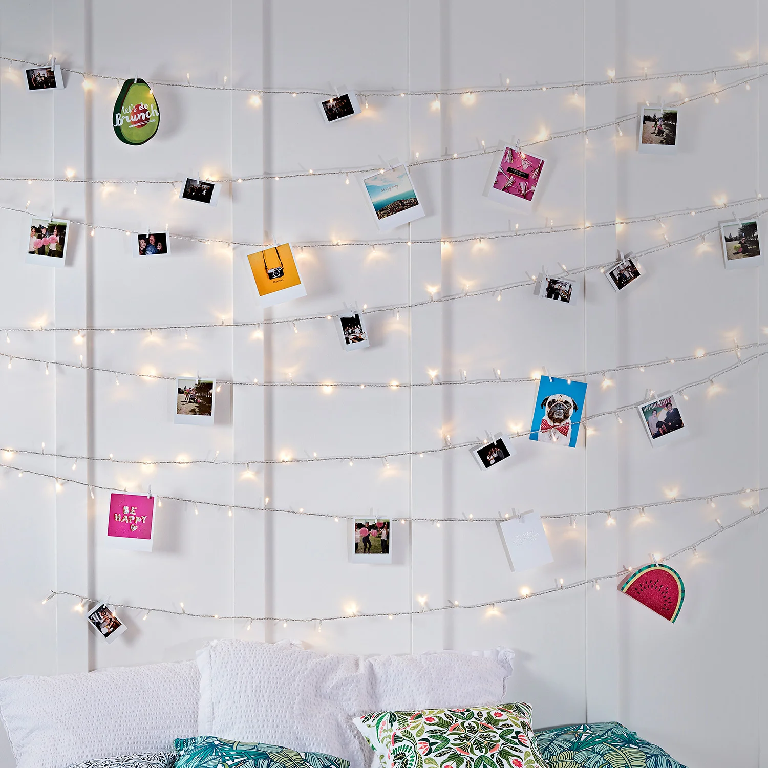 200 Warm White LED Fairy Lights On Clear Cable - Image 3