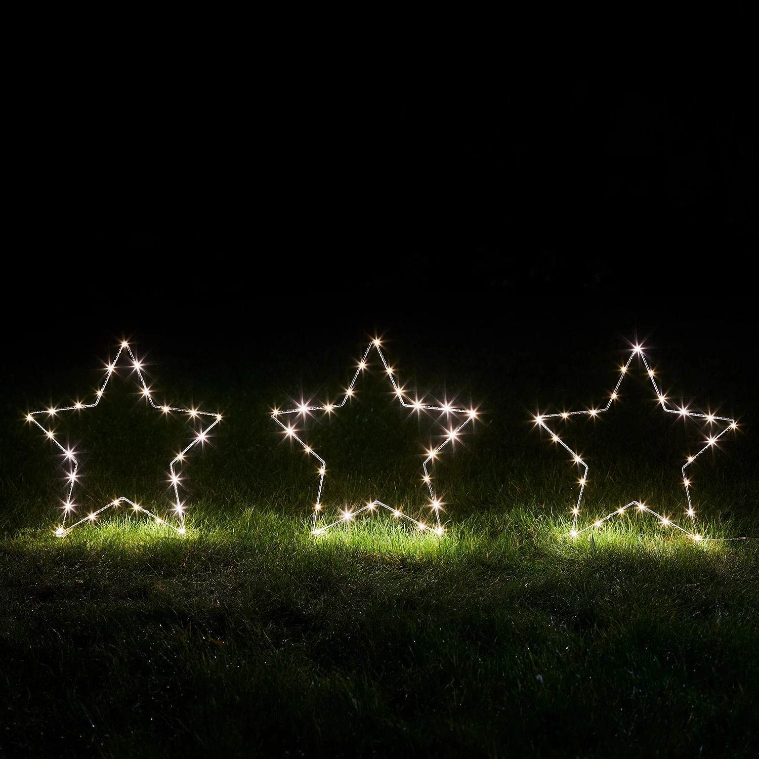 3 Christmas Star Stake Lights - Image 3