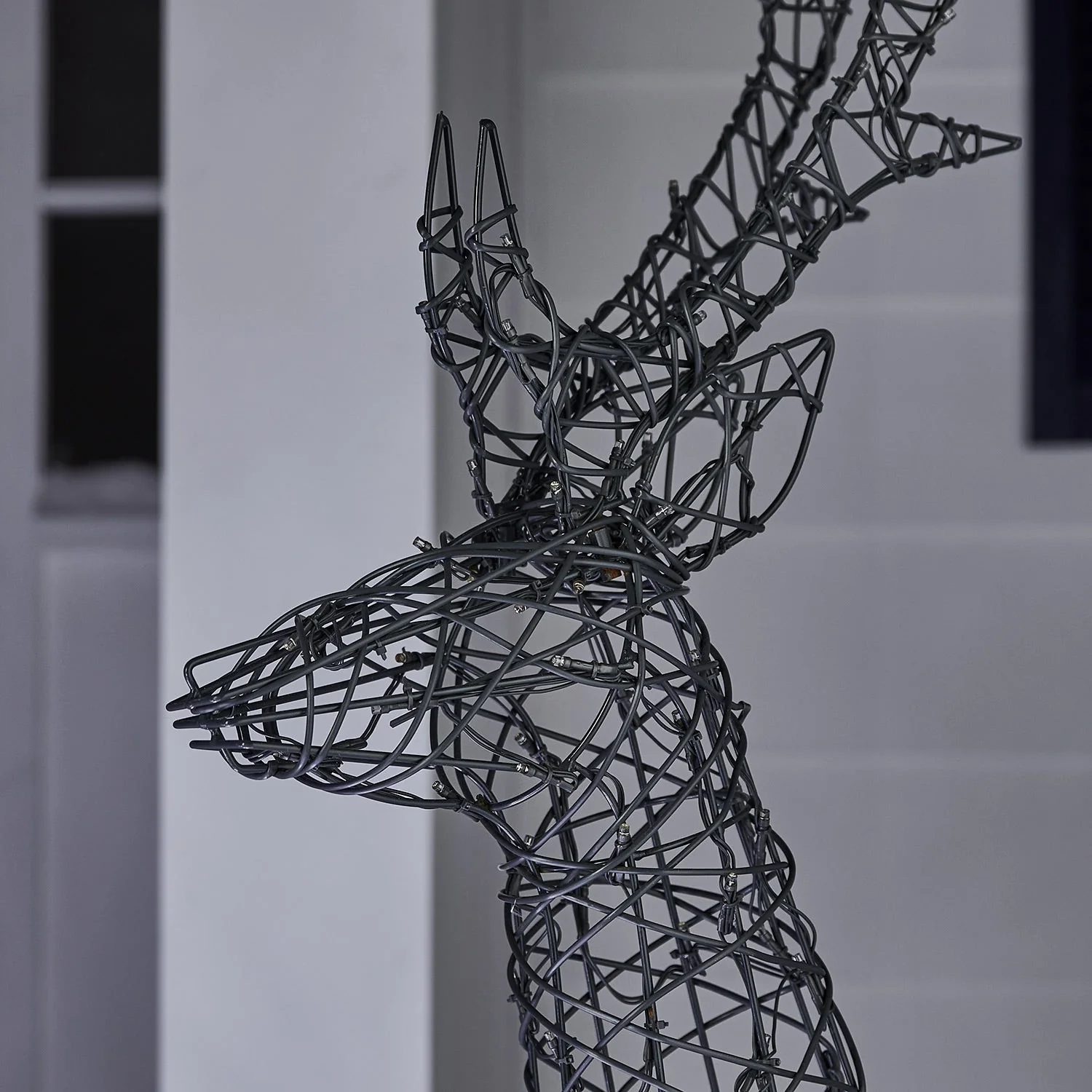 Set of 3 Regular Harlow Rattan Dual Colour LED Light Up Reindeer Family - Image 18