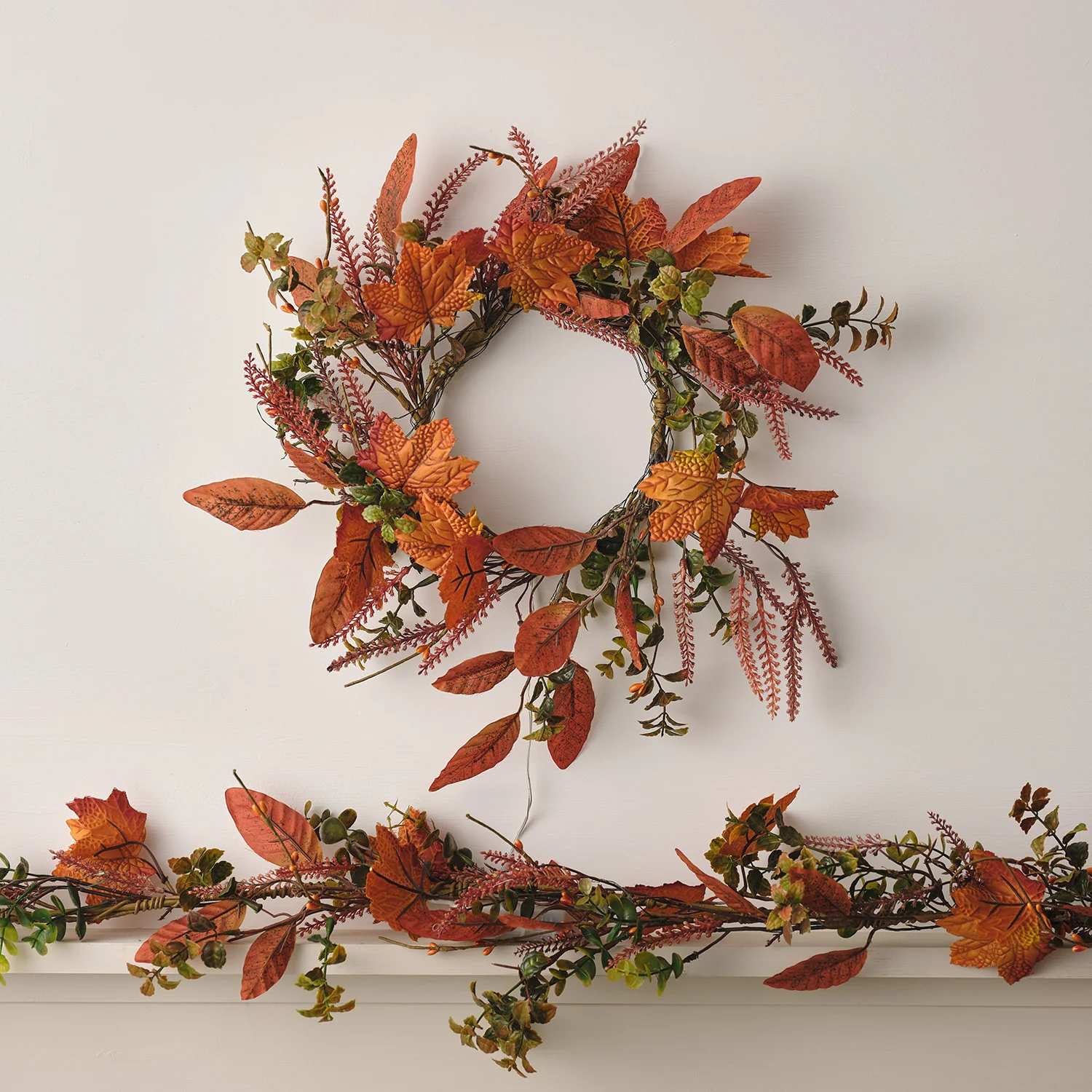 Maple Leaf Autumn Wreath & Garland - Image 5